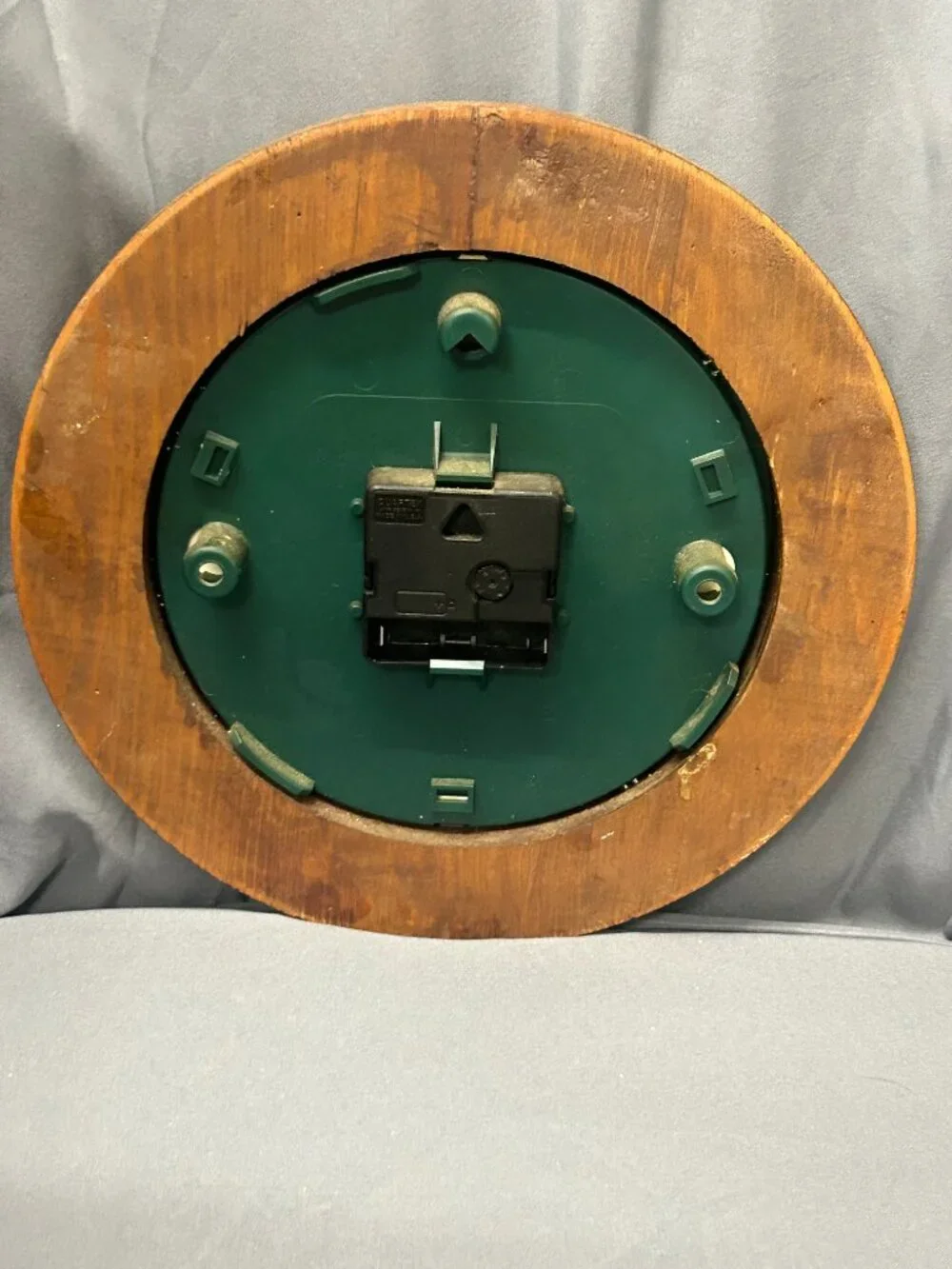 Vintage Westclox Wooden Apple Themed Kitchen Clock-Needs repaired
